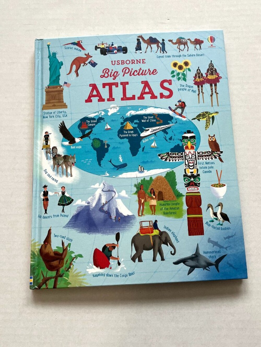 Usborne Big Picture Atlas Book by Emily Bone